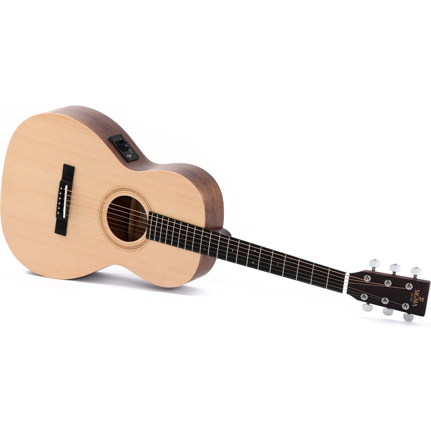 Sigma 00MSE Acoustic Guitar 12 Fret Solid Spruce Top - Mahogany Back and Sides - Satin