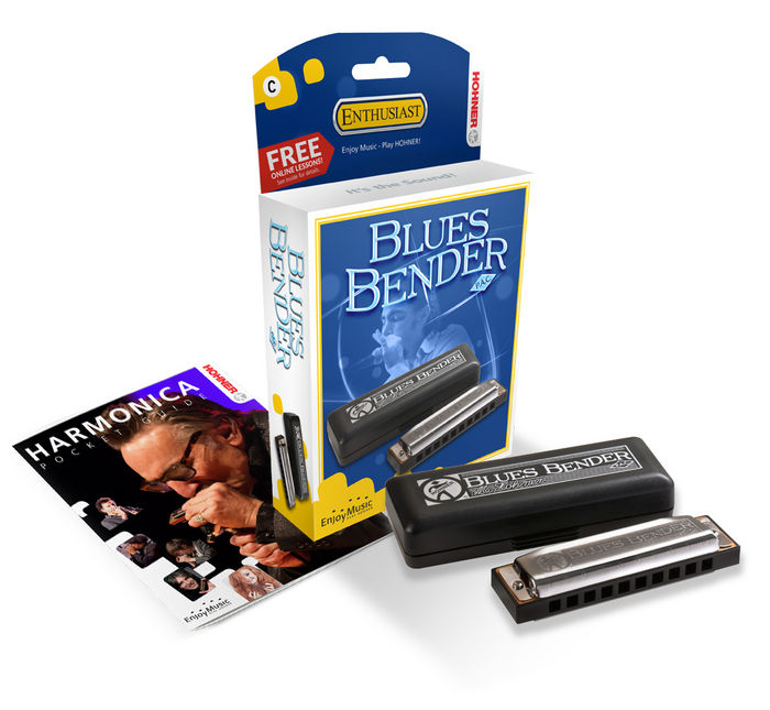 HOHNER BLUES BENDER HARMONICA LARGE PACK G