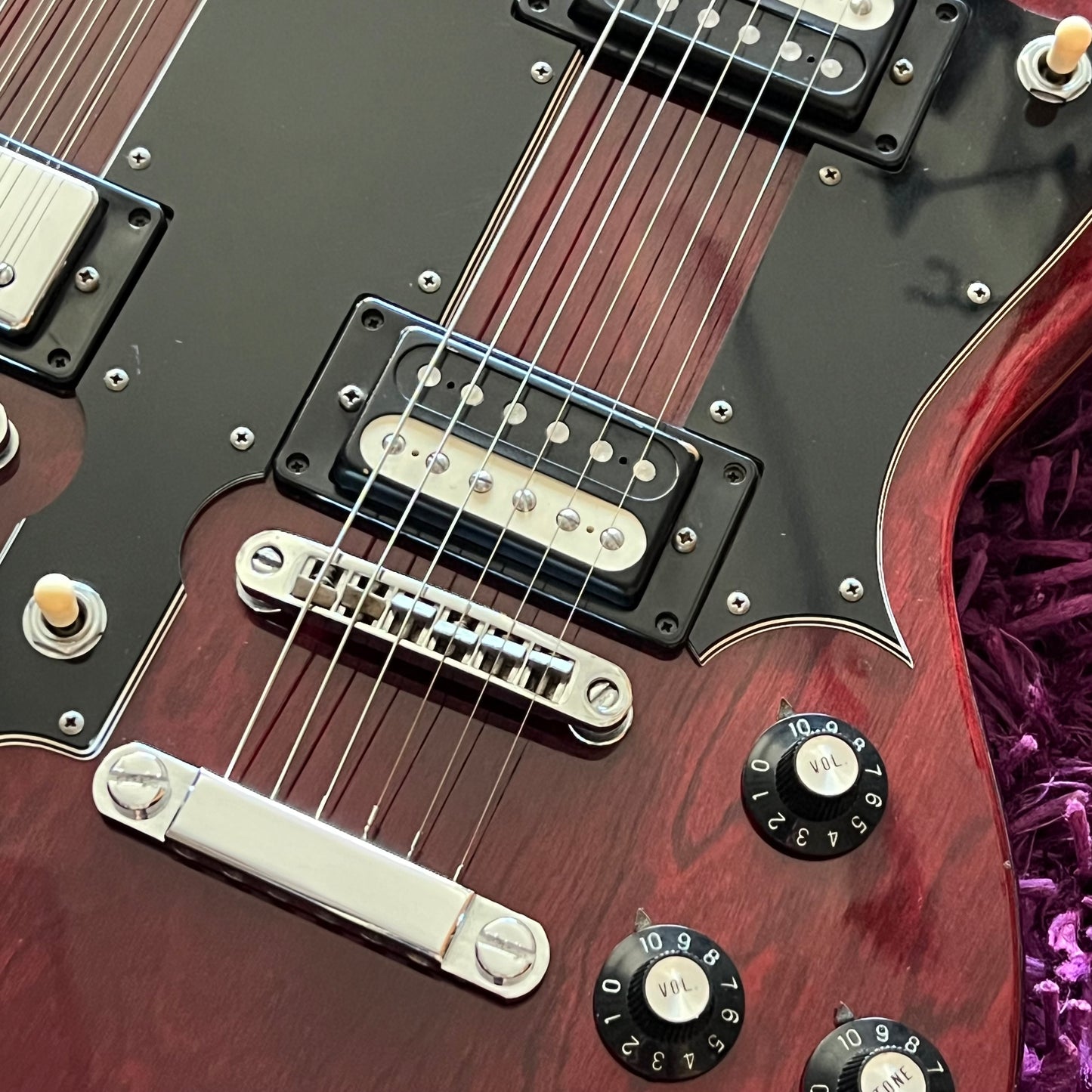 1975 Ibanez 2402 Double Axe 6/12 Double Neck Electric Guitar (w/ OHSC) (MIJ Fujigen)