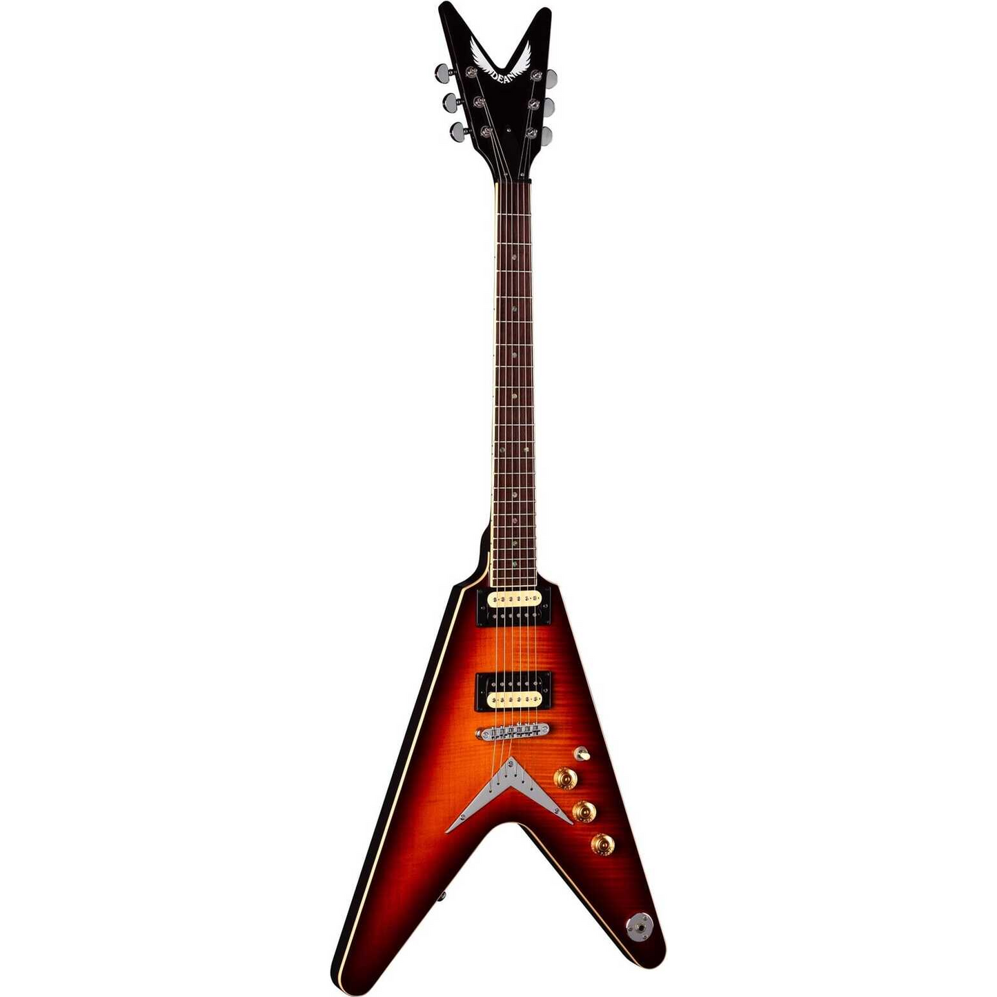 Dean V 79 Flame Maple Trans Cherry Sunburst Electric Guitar