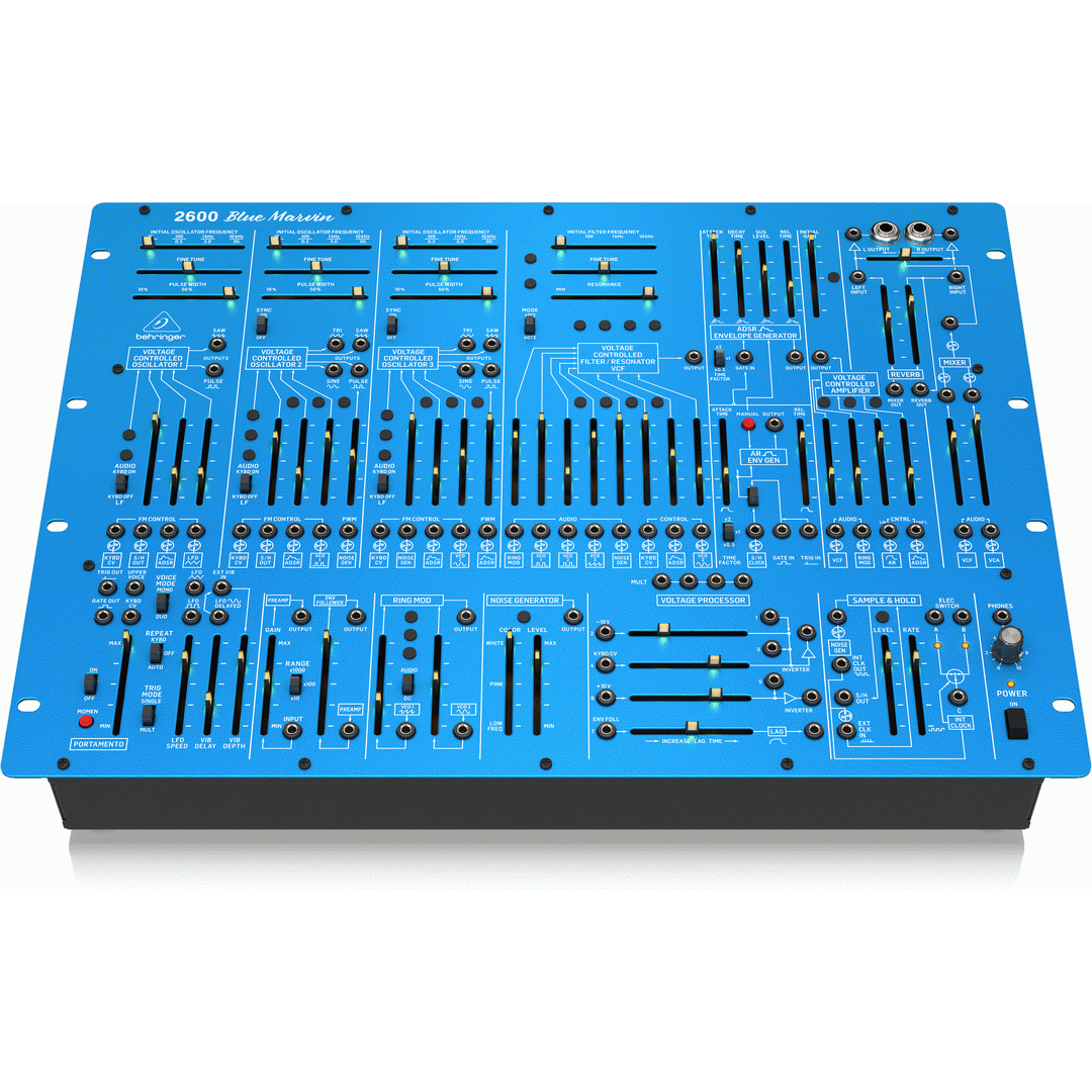 Behringer 2600 BLUE MARVIN Semi-Modular Analog Synthesizer 8RU