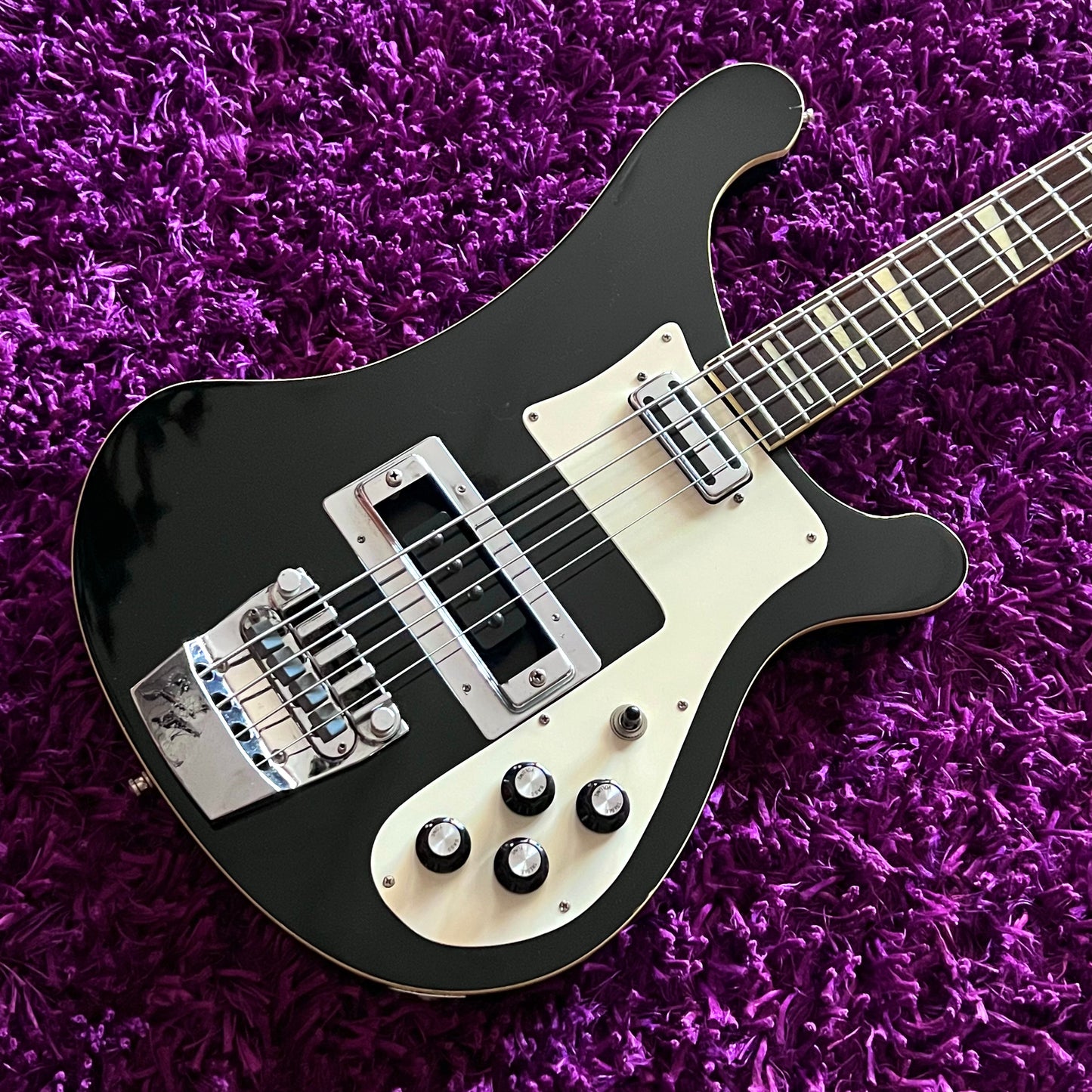 1980s Fernandes RB-80 Rickenbacker 4001 Bass Guitar (Black) (MIJ)