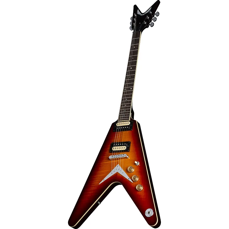 Dean V 79 Flame Maple Trans Cherry Sunburst Electric Guitar