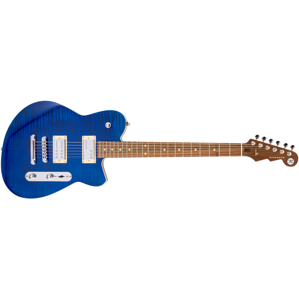 Reverend Charger RA FM Transparent Blue Flame Maple