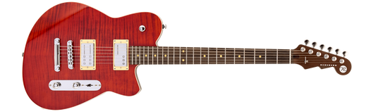 Reverend Charger RA FM Transparent Wine Red Flame Maple