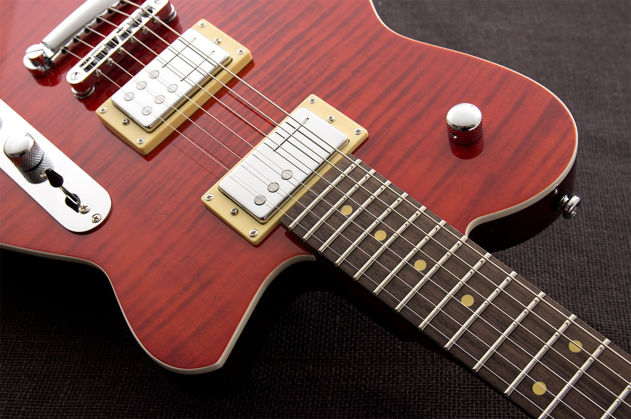 Reverend Charger RA FM Transparent Wine Red Flame Maple