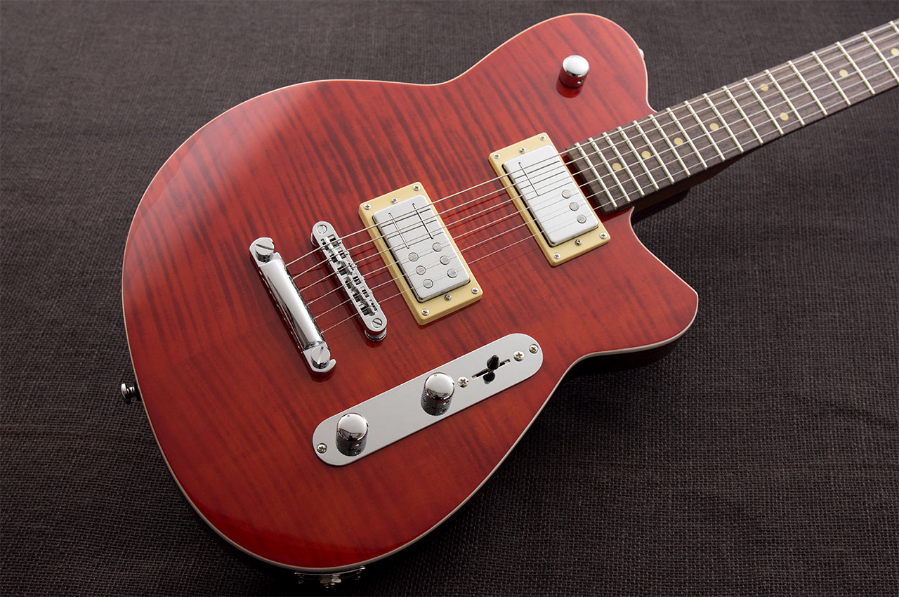 Reverend Charger RA FM Transparent Wine Red Flame Maple