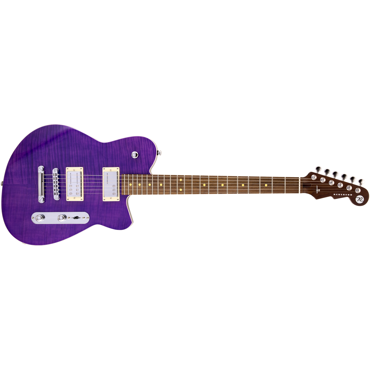Reverend Charger RA FM Transparent Purple Flame Maple
