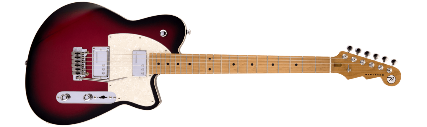 Reverend Crosscut W w/ Wilkinson Tremolo Metallic Red Burst