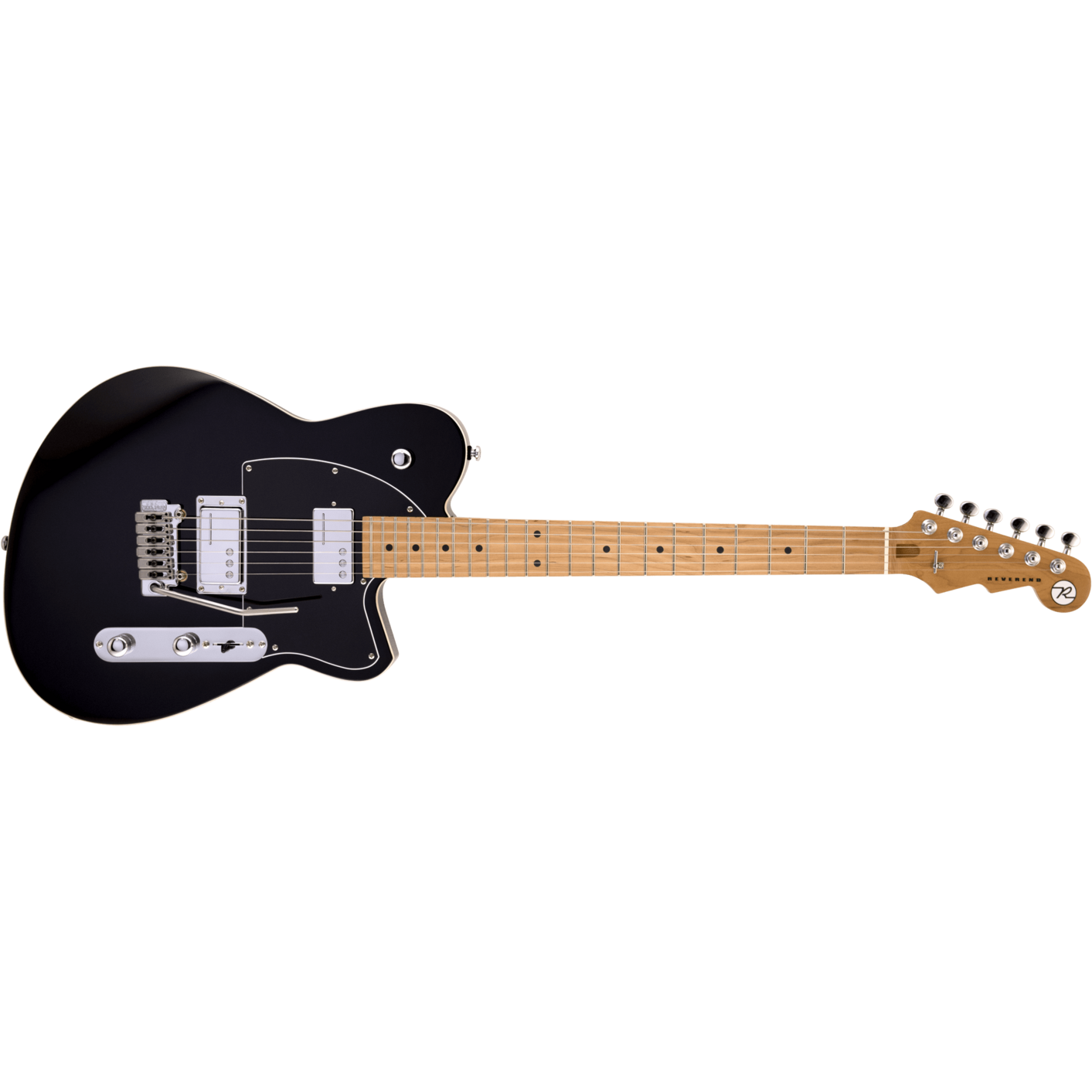 Reverend Crosscut W w/ Wilkinson Tremolo Midnight Black