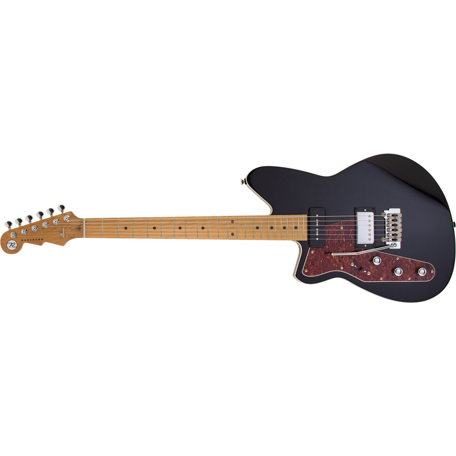 Reverend Double Agent W w/ Wilkinson Tremolo Midnight Black (Left Handed)