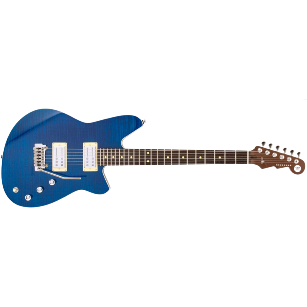 Reverend Kingbolt RA FM w/ Wilkinson Tremolo Transparent Blue Flame Maple