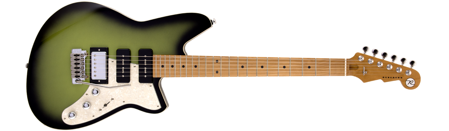 Reverend Six Gun HPP w/ Wilkinson Tremolo Avocado Burst