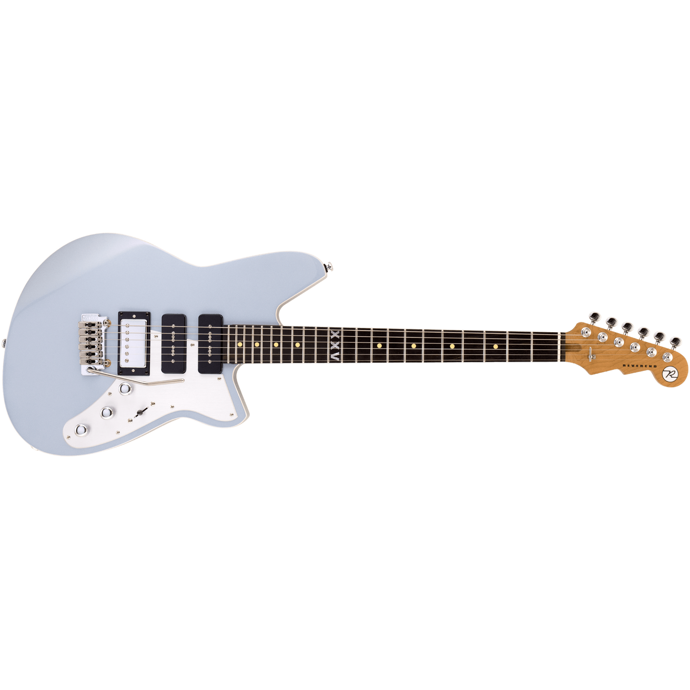 Reverend Six Gun HPP 25th Anniversary w/ Wilkinson Tremolo Metallic Silver Freeze