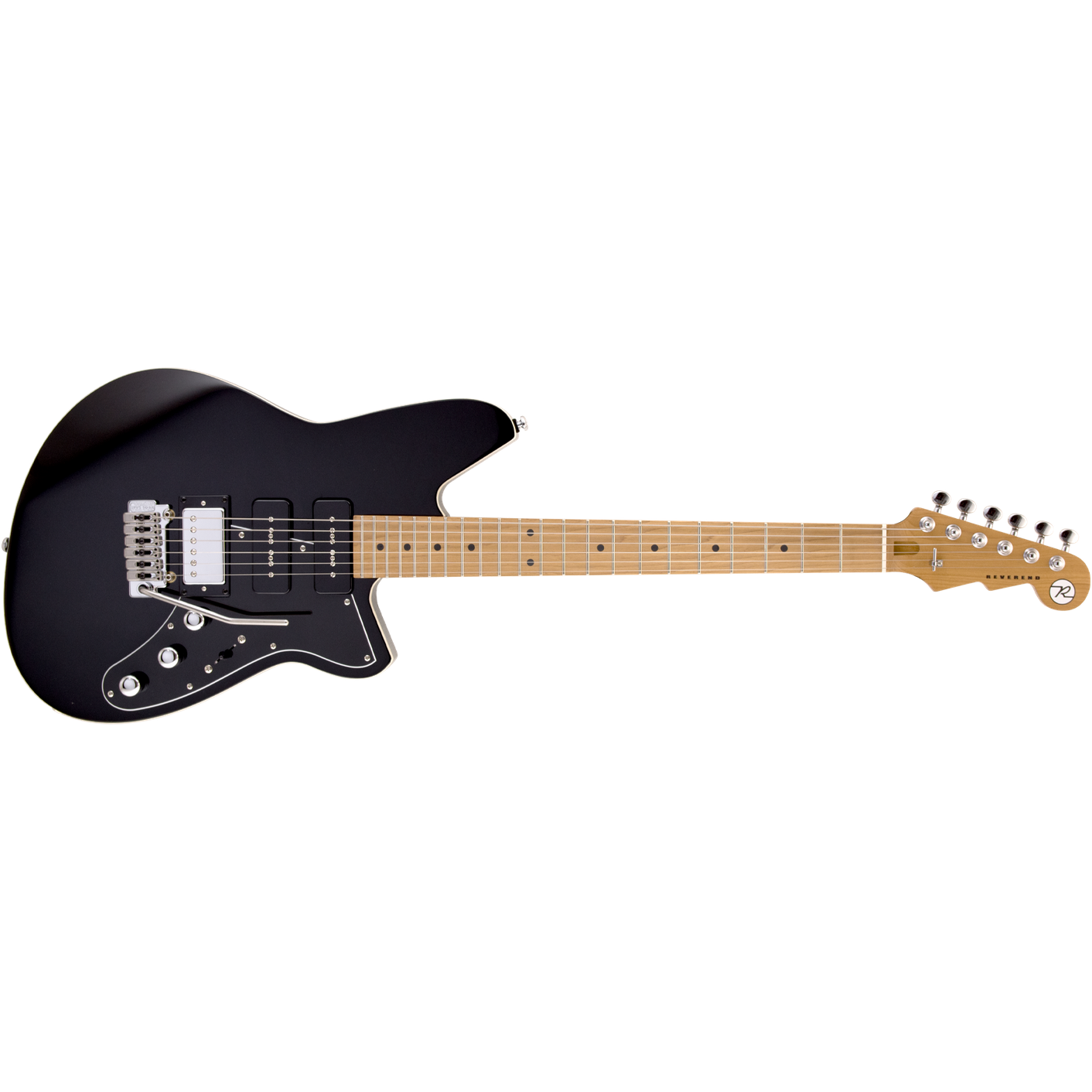 Reverend Six Gun HPP w/ Wilkinson Tremolo Midnight Black