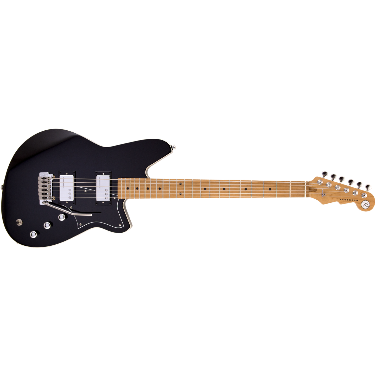 Reverend Descent W Baritone w/ Wilkinson Tremolo Midnight Black