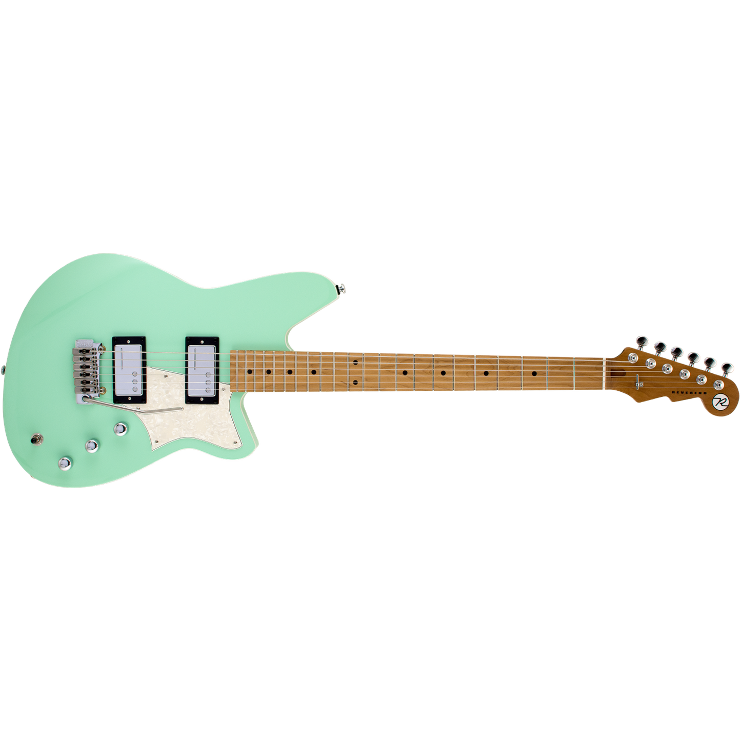 Reverend Descent W Baritone w/ Wilkinson Tremolo Oceanside Green