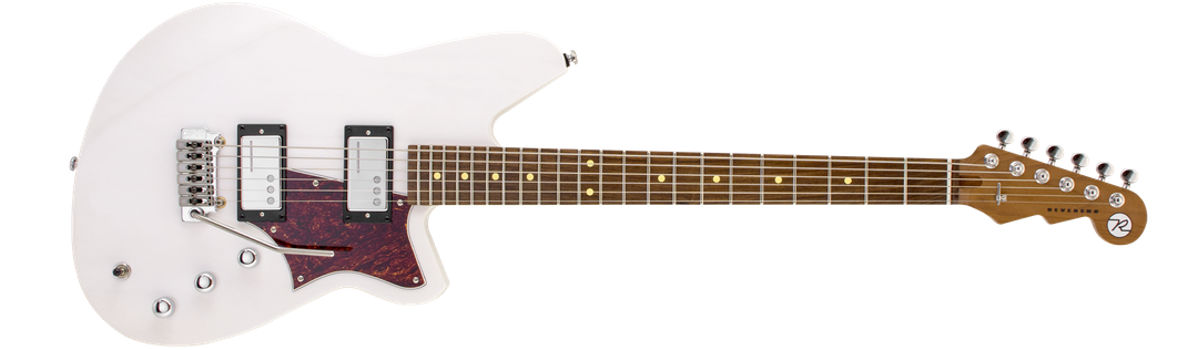Reverend Descent W Baritone w/ Wilkinson Tremolo Transparent White