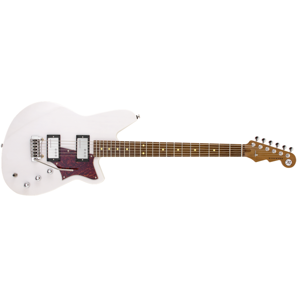 Reverend Descent W Baritone w/ Wilkinson Tremolo Transparent White