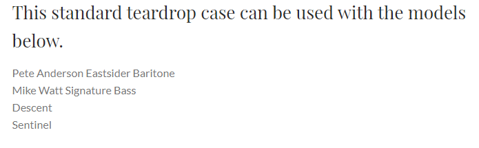 Reverend Two-Tone Premium Long Scale Guitar Case