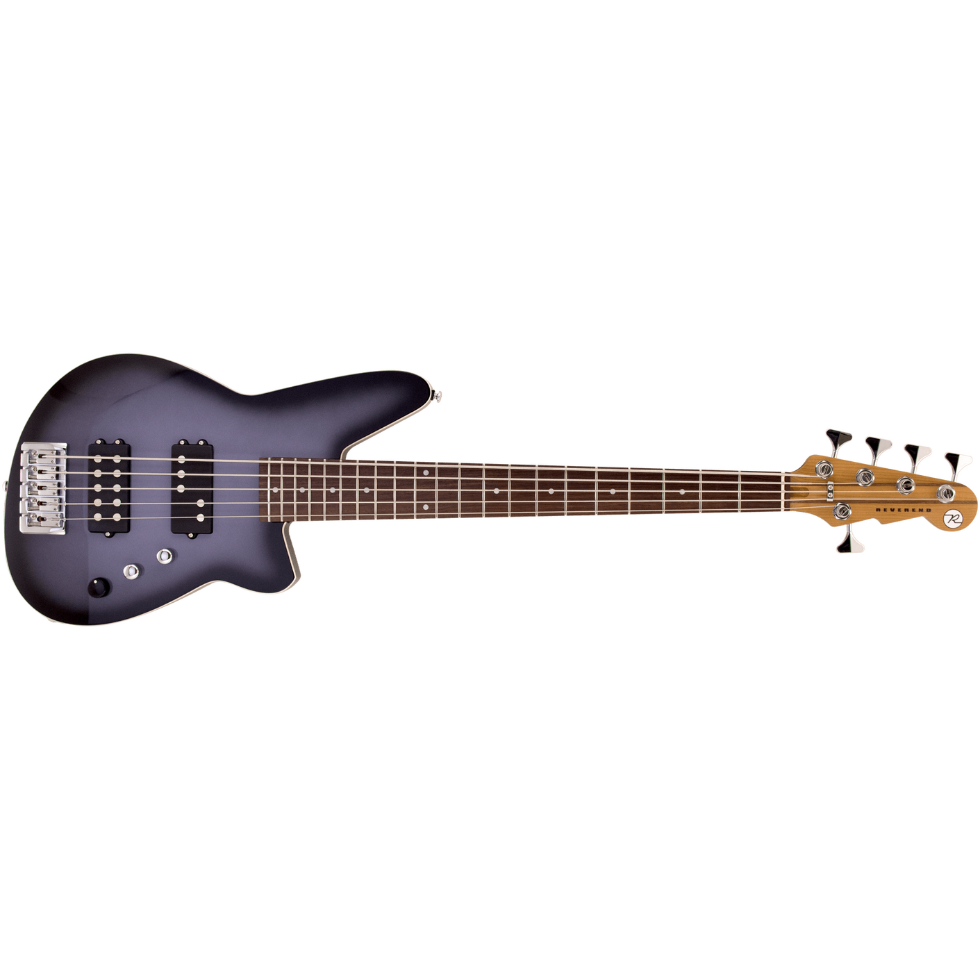 Reverend Mercalli 5 Bass Periwinkle Burst