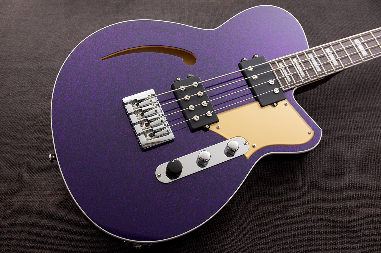 Reverend Linhbacker Bass Purple Sparkle