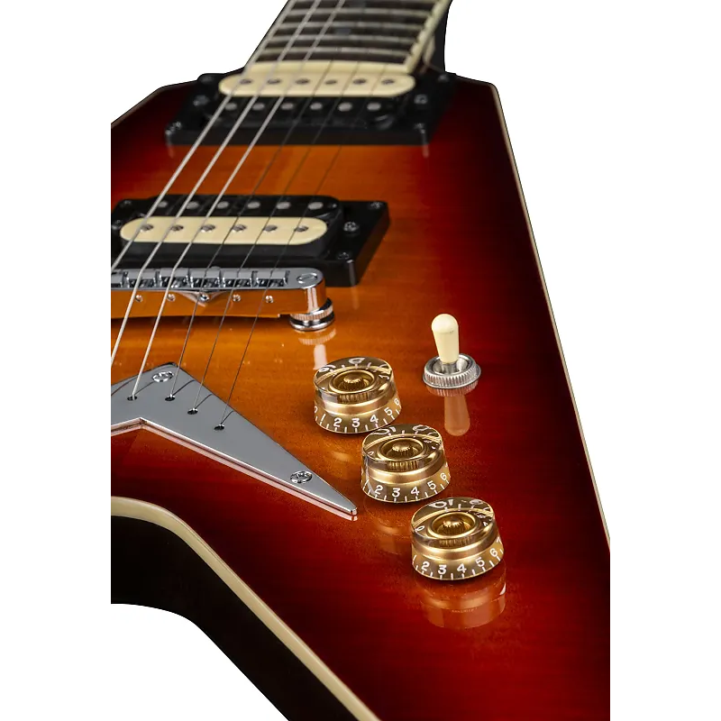 Dean V 79 Flame Maple Trans Cherry Sunburst Electric Guitar