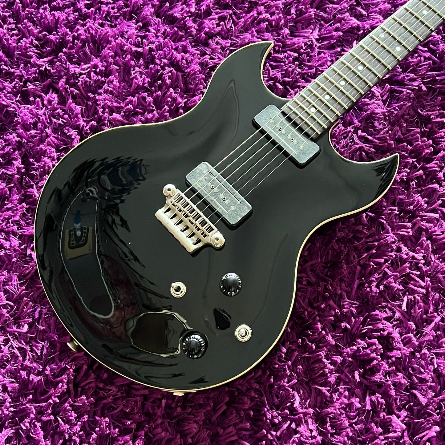 2010s Vox SDC-33 Double Cutaway Solid Body Electric Guitar Black