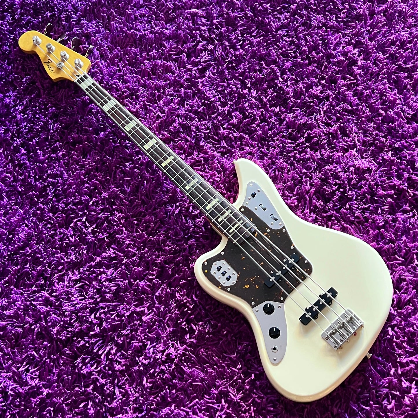 2010-11 Fender J-Craft JAB-LH Jaguar Bass Olympic White Left Handed (MIJ) (w/ Gig Bag)