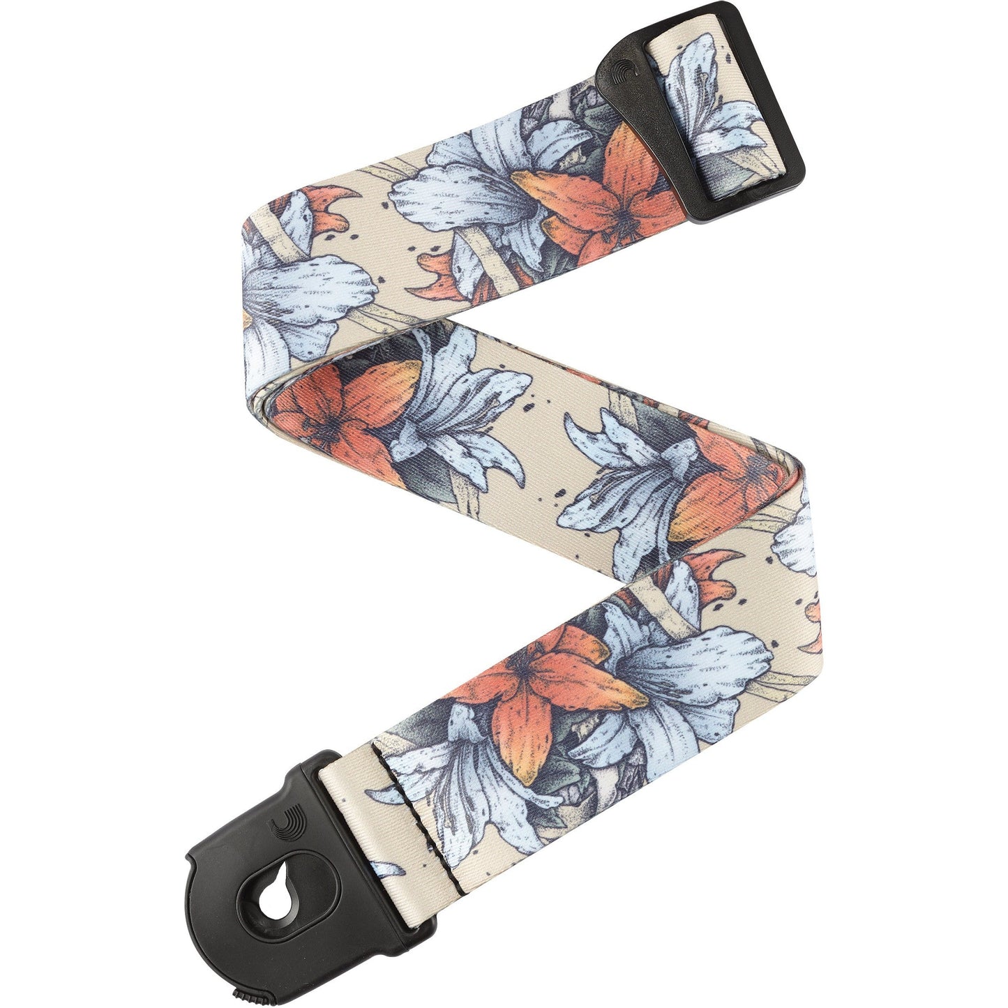 D'Addario Alchemy Planet Lock Guitar Strap, Death in Bloom