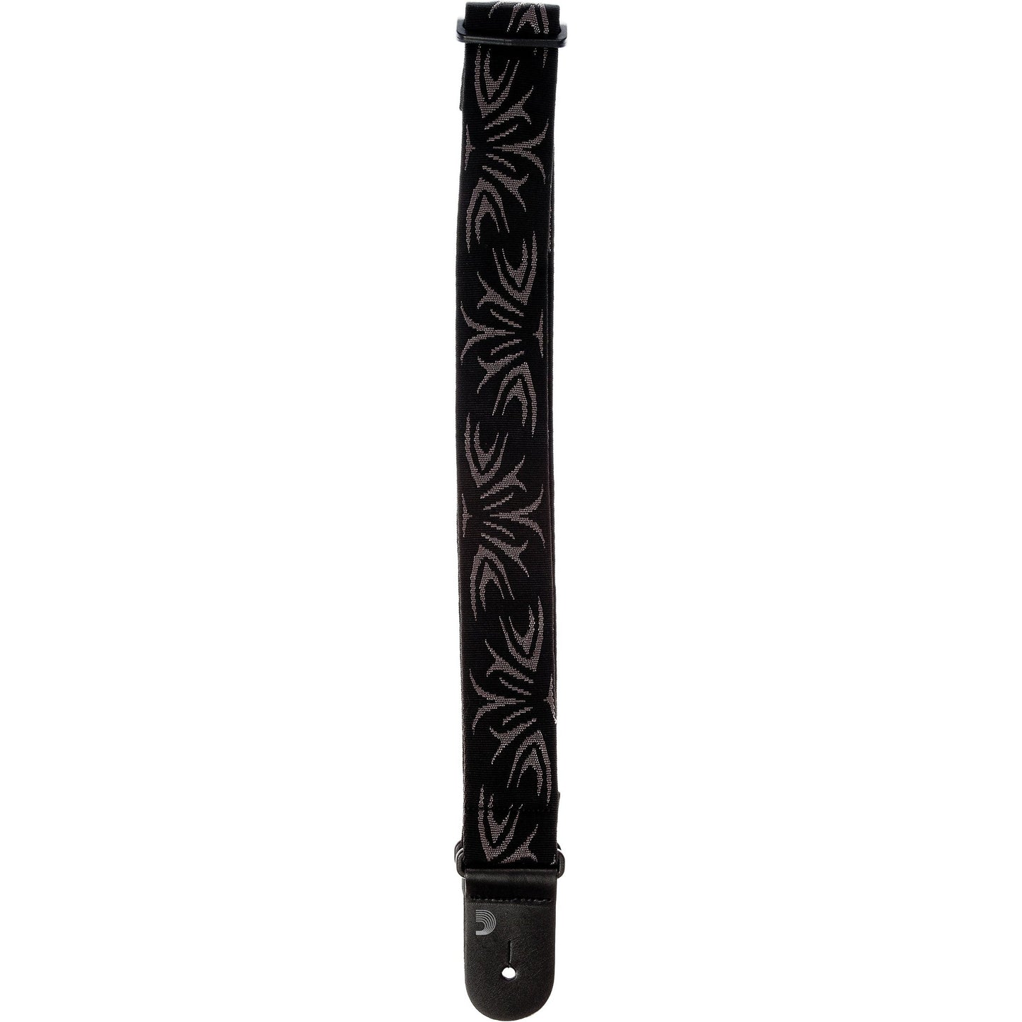 D'Addario Woven Guitar Strap, Black/Grey Tattoo