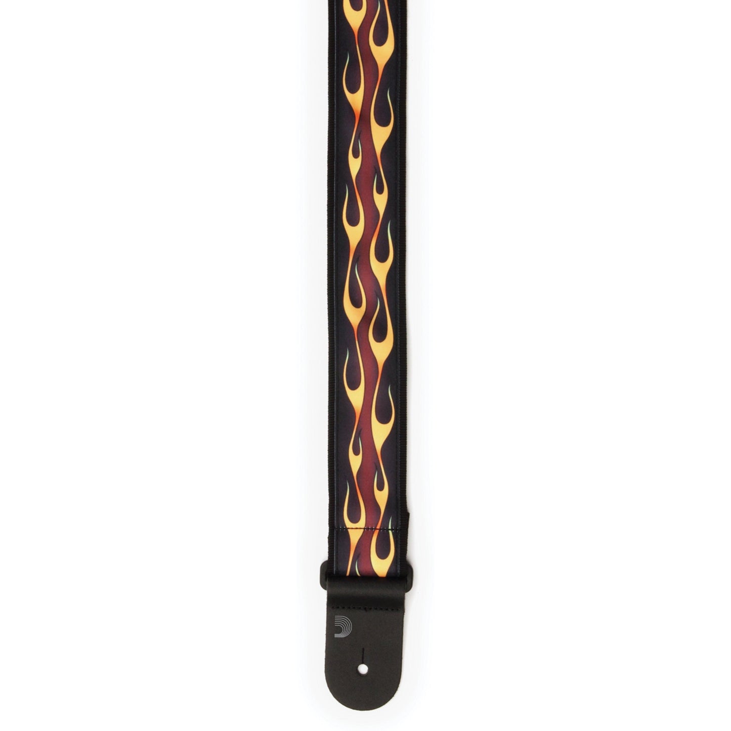 D'Addario Hot Rod Flame Guitar Strap, Red