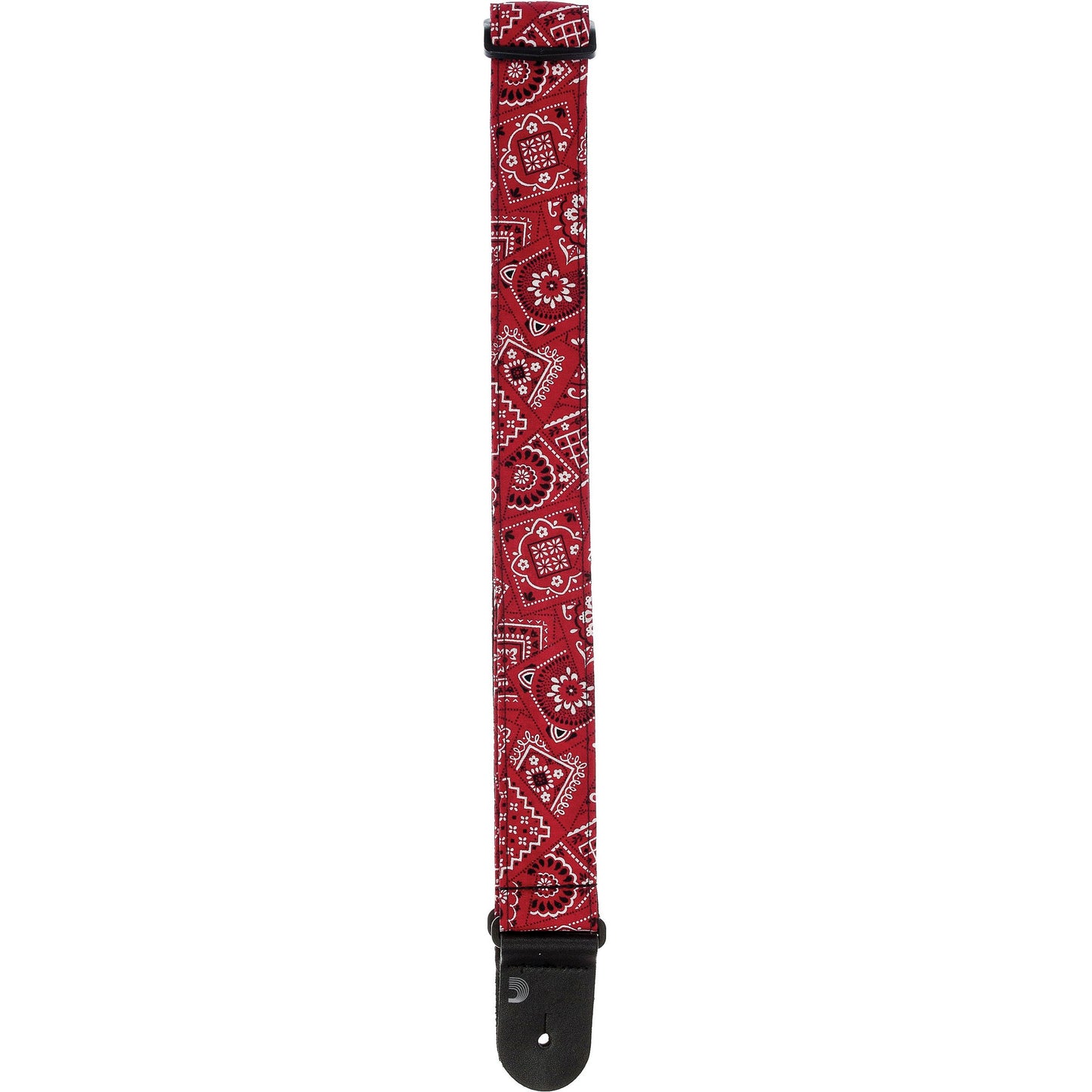 D'Addario Woven Guitar Strap, Bandana Red