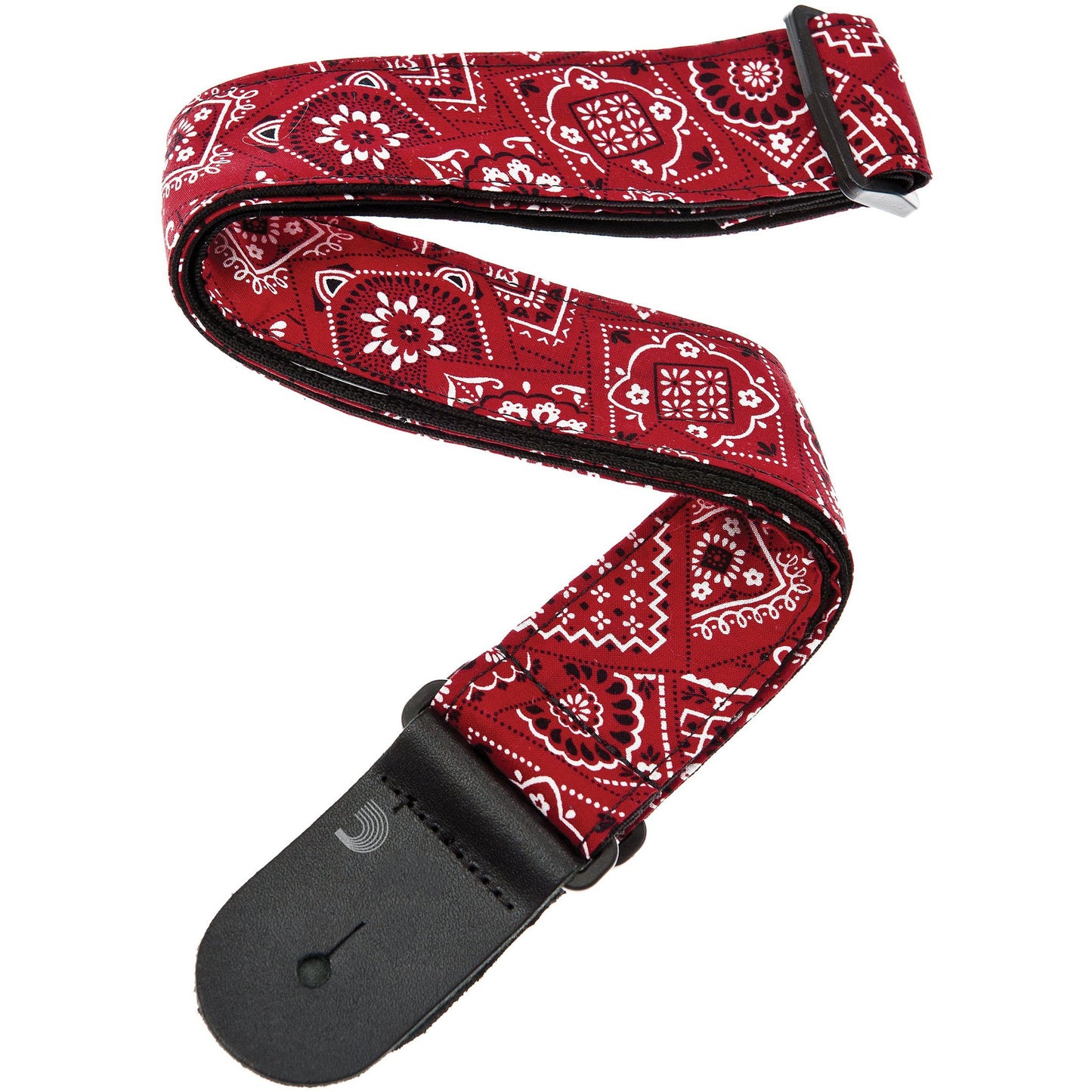 D'Addario Woven Guitar Strap, Bandana Red