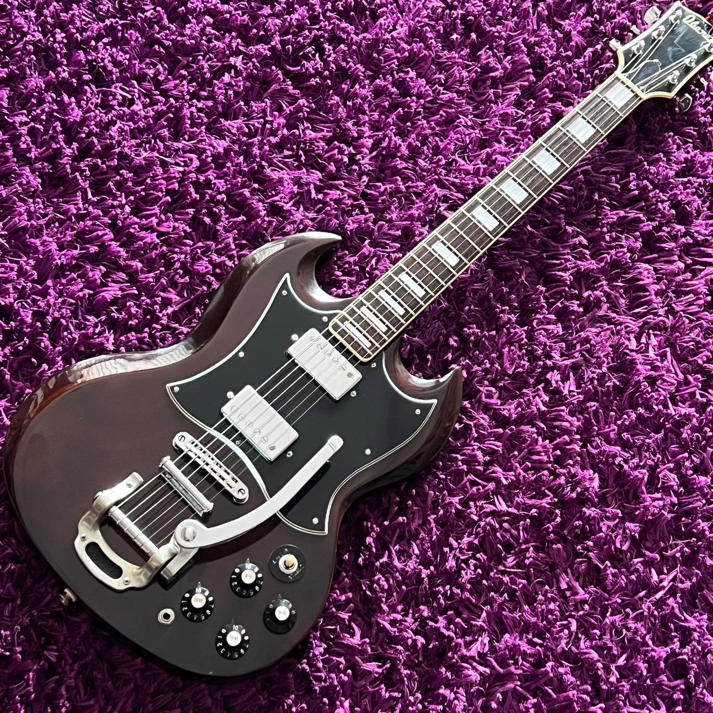 Early 1970s Ibanez 2354 SG Style Guitar Walnut (w/ OHSC)