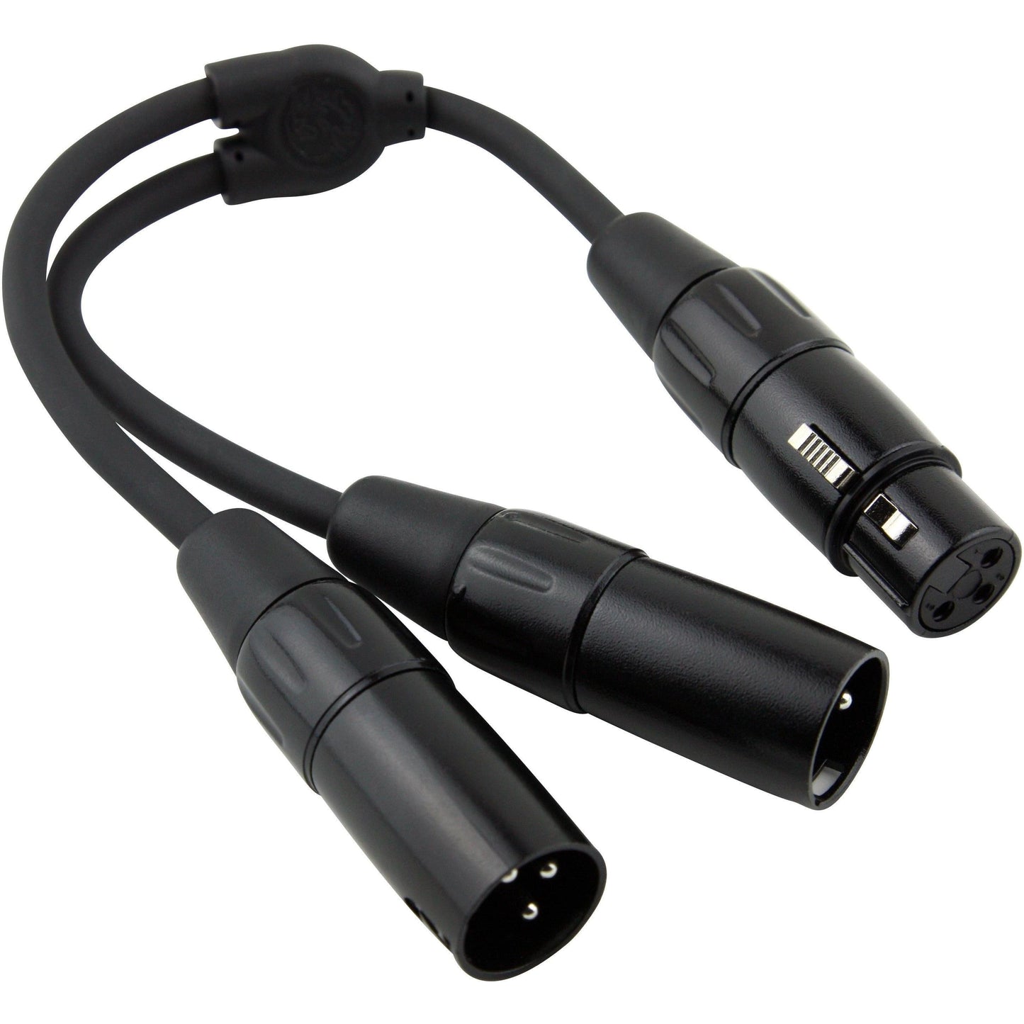 Pig Hog Solutions - Y Cable XLR (Female) to Dual XLR (Male) - 6 Inch