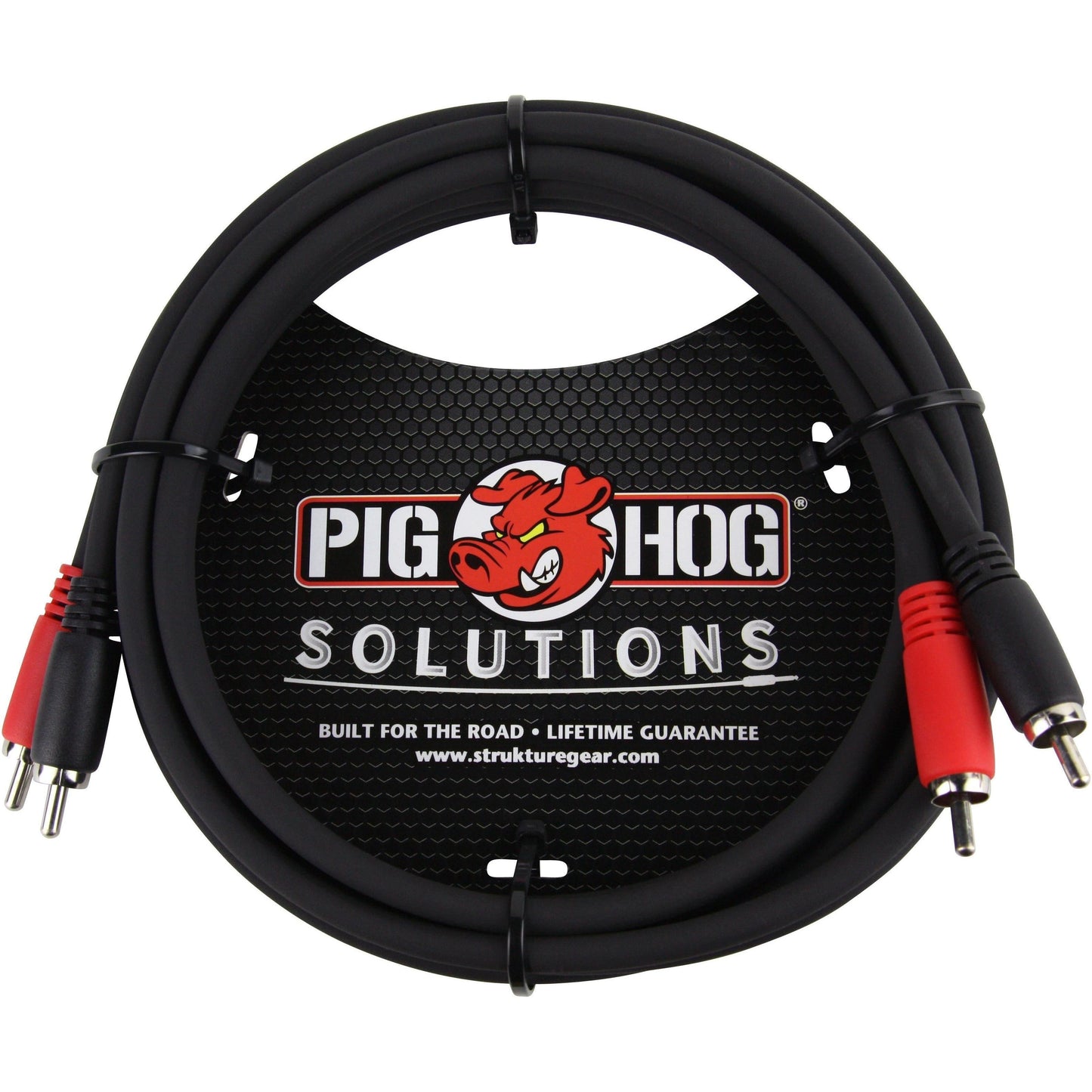 Pig Hog Solutions - RCA (Male) to RCA (Male) Dual Cable - 6 Foot