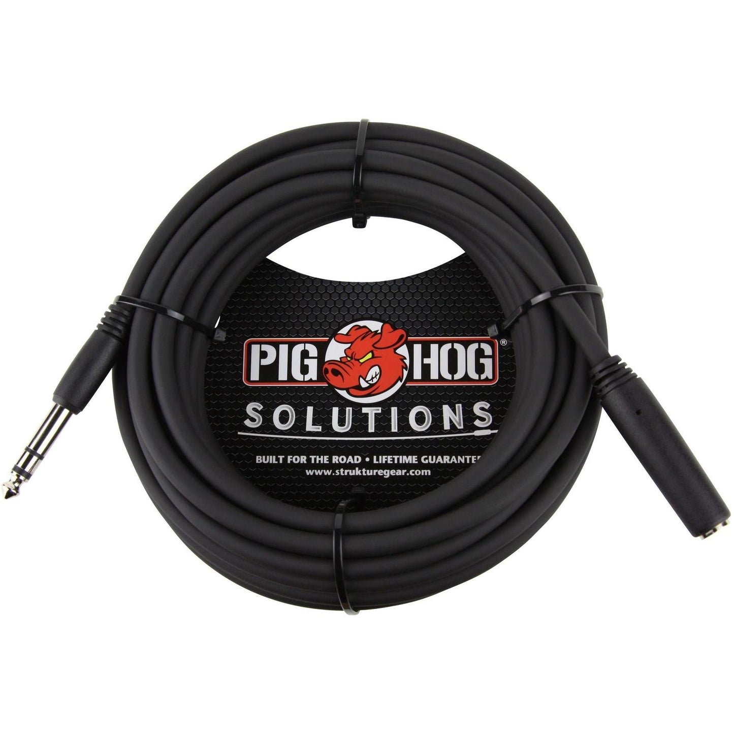 Pig Hog Solutions - Headphone Extension Cable 1/4" Stereo - 25 Foot