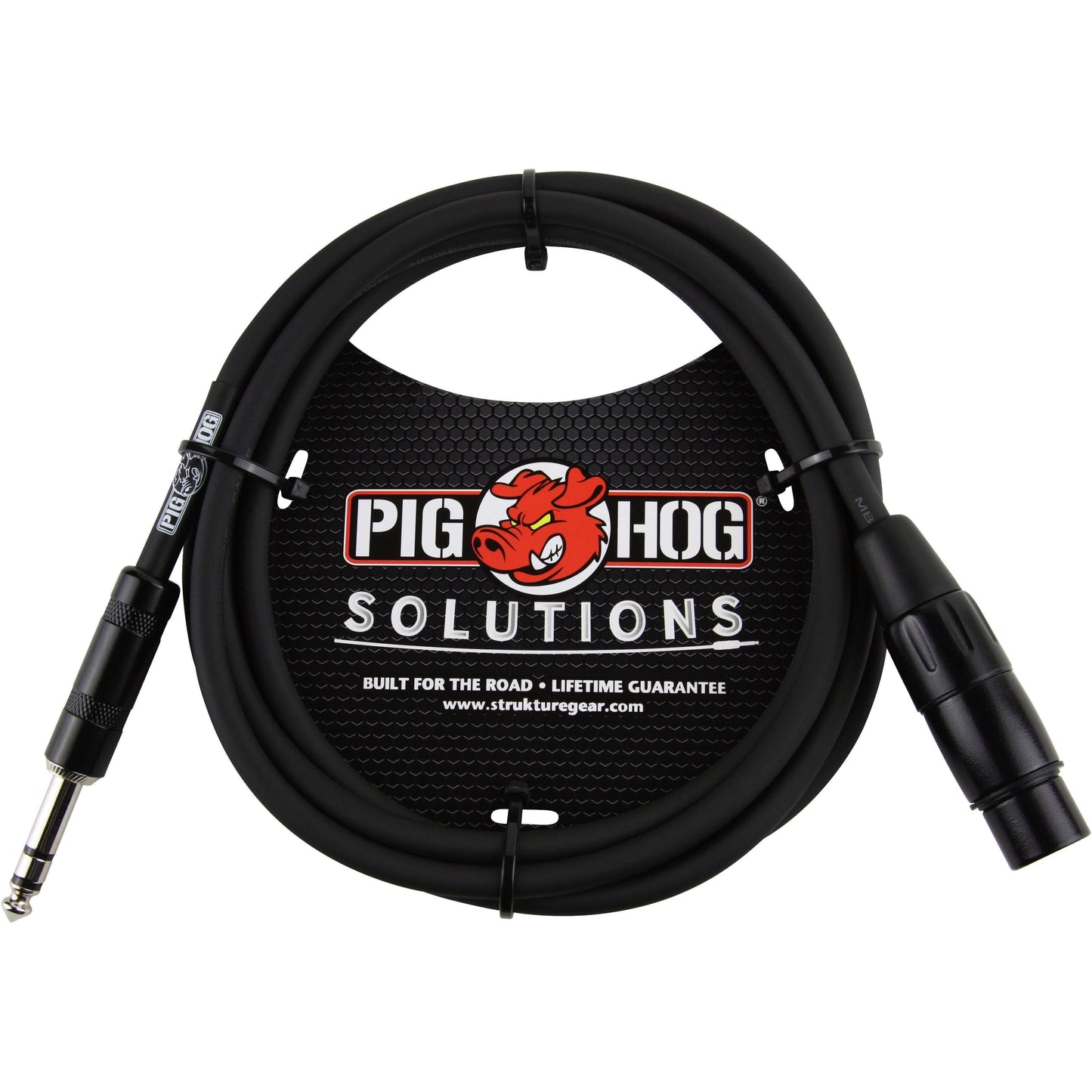 Pig Hog Solutions - 1/4" (Male) TRS to XLR (Female) Balanced Cable - 3 Foot
