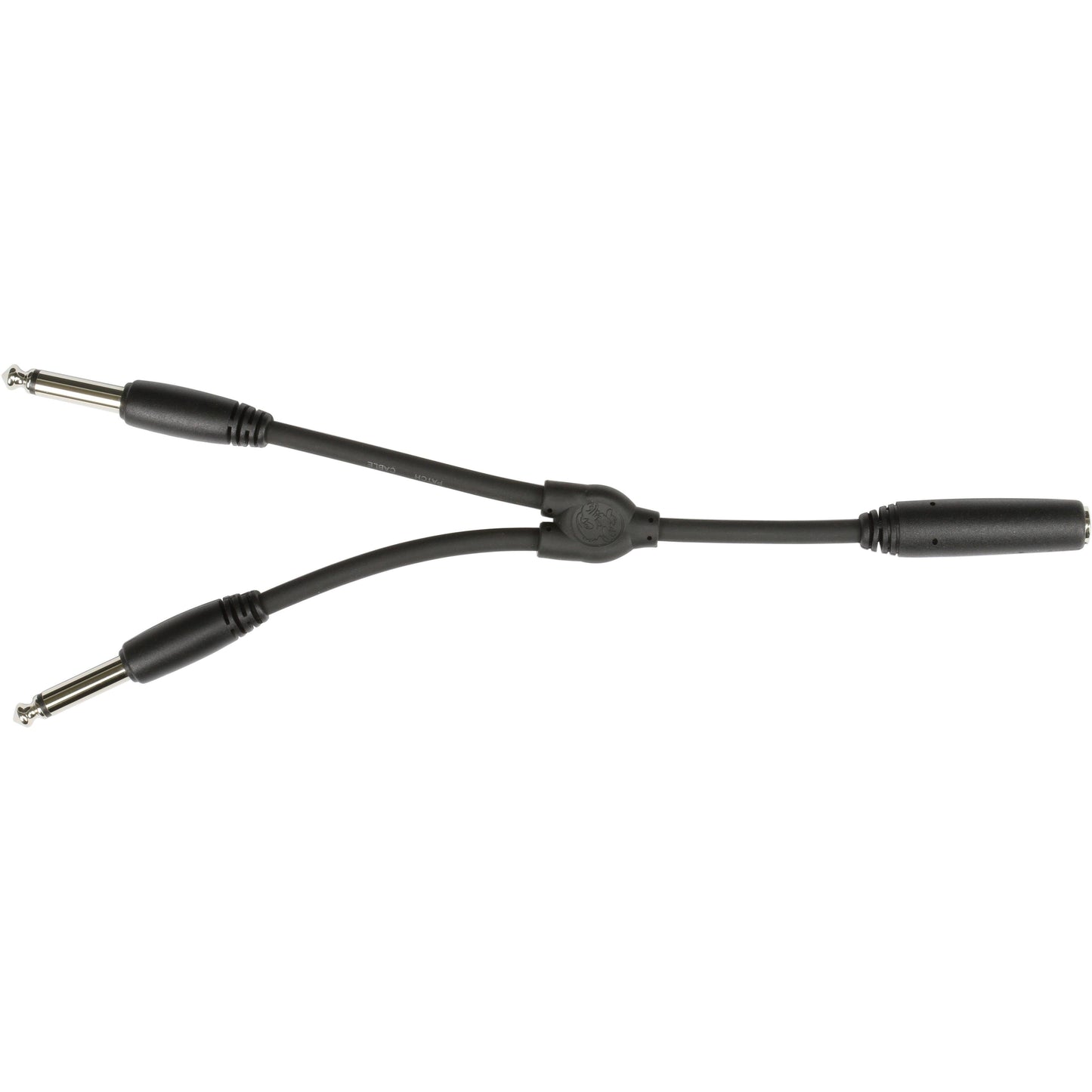 Pig Hog Solutions - Y Cable 1/4" (Female) Mono to Dual 1/4" (Male) Mono - 6 Inch