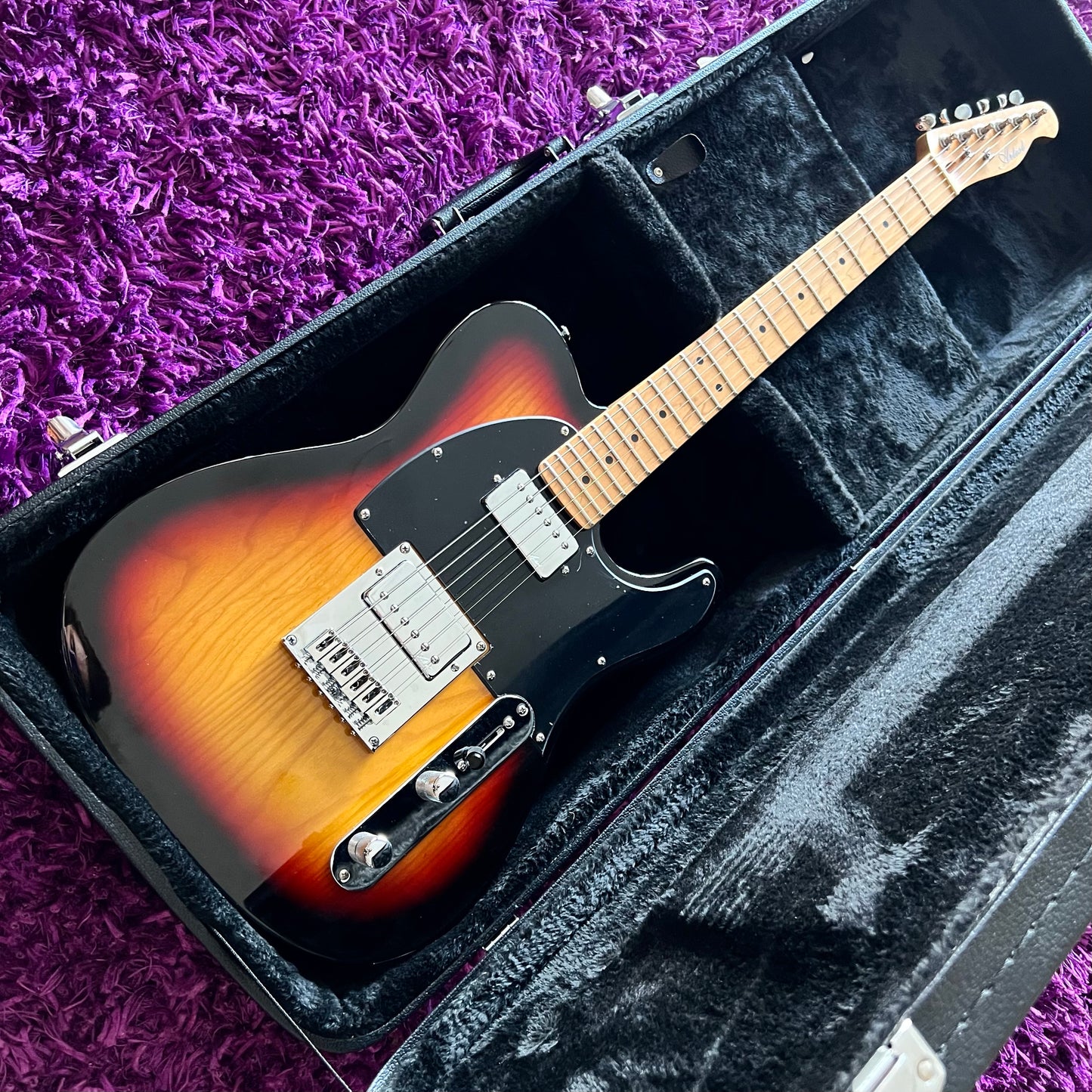 Artist TC59 Telecaster Vintage Burst Electric Guitar w/ Bullbucker Pickups (w/ OHSC)