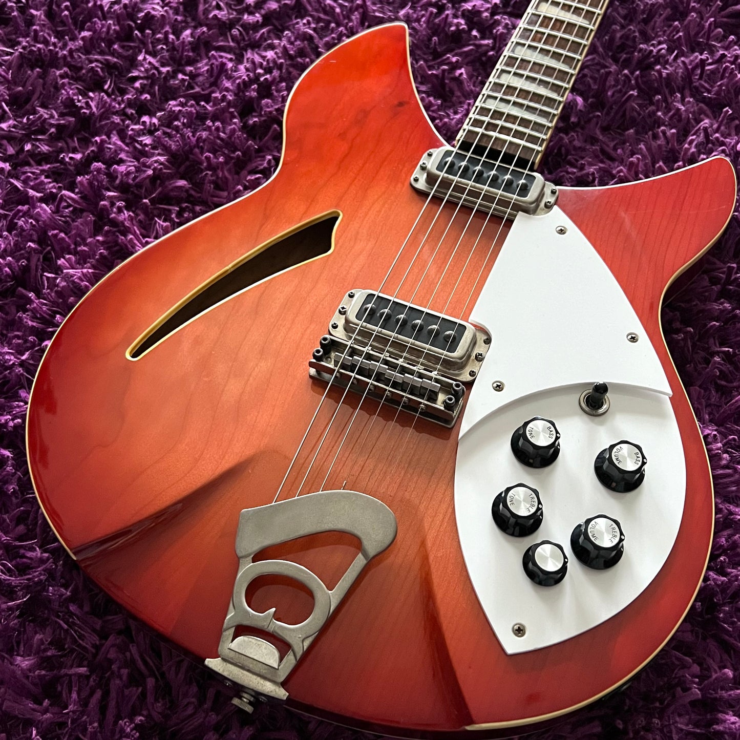 1991 Greco RG-85 'Rickenbacker 330' Electric Guitar Fireglo (MIJ Fujigen) (w/ HSC)