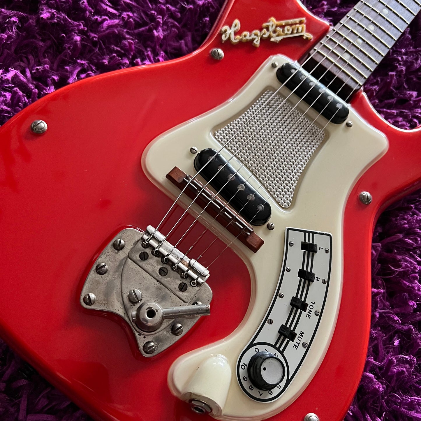 Mid 1960s Hagstrom F-11 (Hagstrom I) Red Vintage Electric Guitar