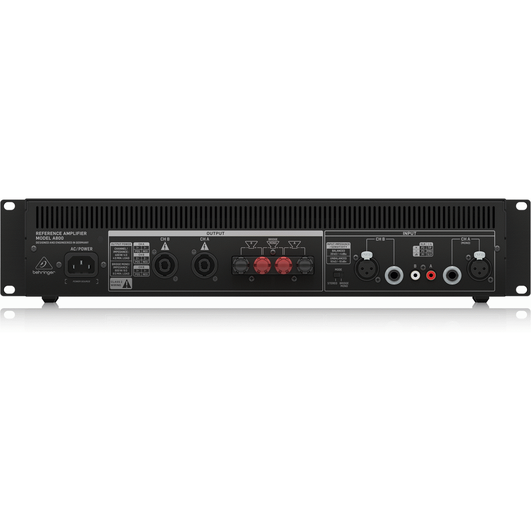 Behringer A800 Professional 800-Watt Reference-Class Power Amplifier