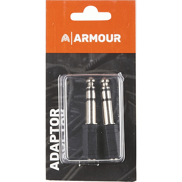 Armour ADAP2 1/8" to 1/4" stereo Adaptor - 2 Pieces