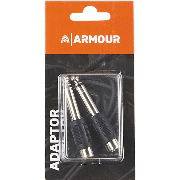 Armour ADAP3 RCA to 1/4" Mono Adapators - 2 Pieces