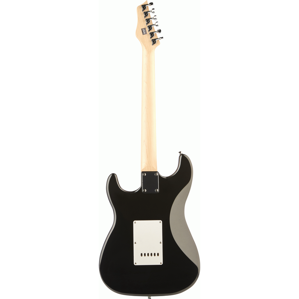 Ashton AG232BK Electric Guitar Pack w/ Gig Bag, Strap & Lead (Black)