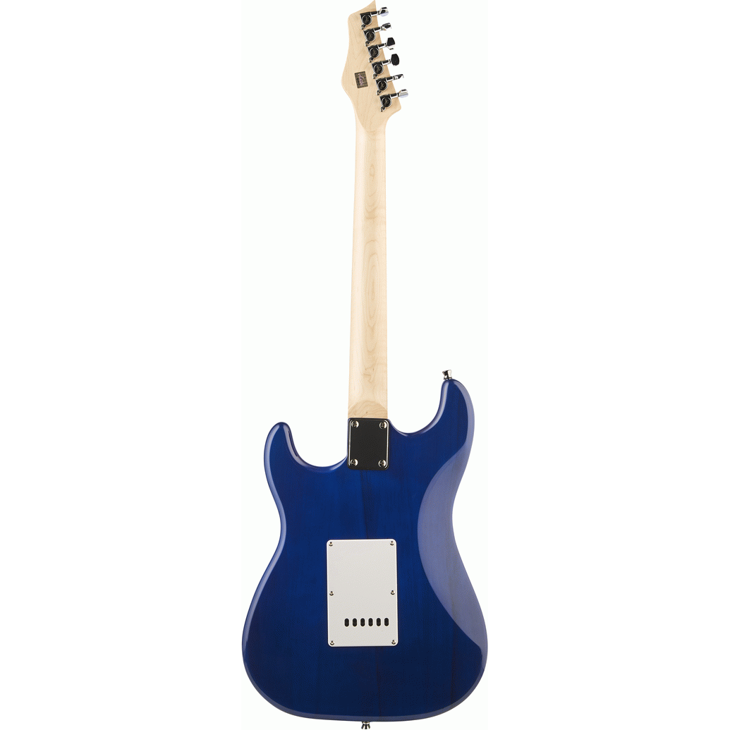 Ashton AG232TDB Electric Guitar Pack w/ Gig Bag, Strap & Lead (Transparent Dark Blue)