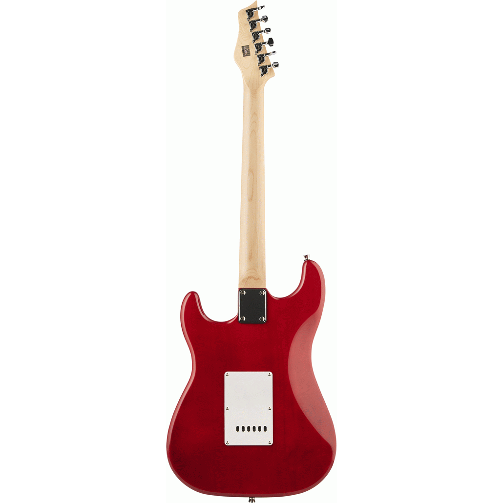 Ashton AG232TRD Electric Guitar Pack w/ Gig Bag, Strap & Lead (Transparent Red)