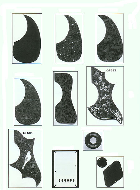 SCRATCHPLATE TEARDROP STYLE BLACK